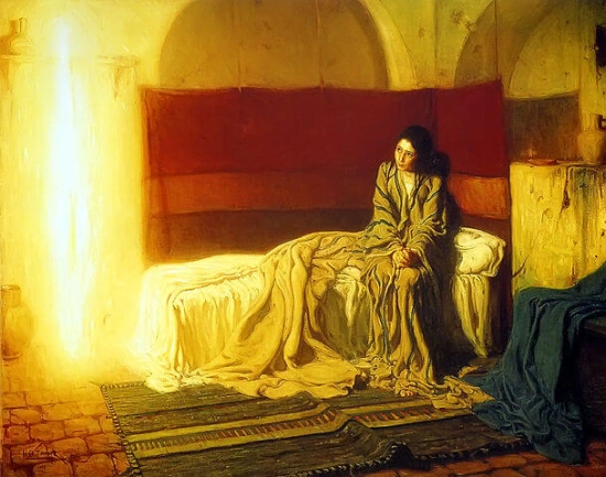 The Annunciation, 1898. By Henry Ossawa Tanner. Public Domain, https://commons.wikimedia.org/w/index.php?curid=4864374. Located at the Philadelphia Museum of Art.